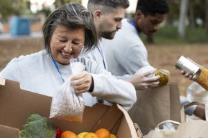 close-up-people-with-food-donations